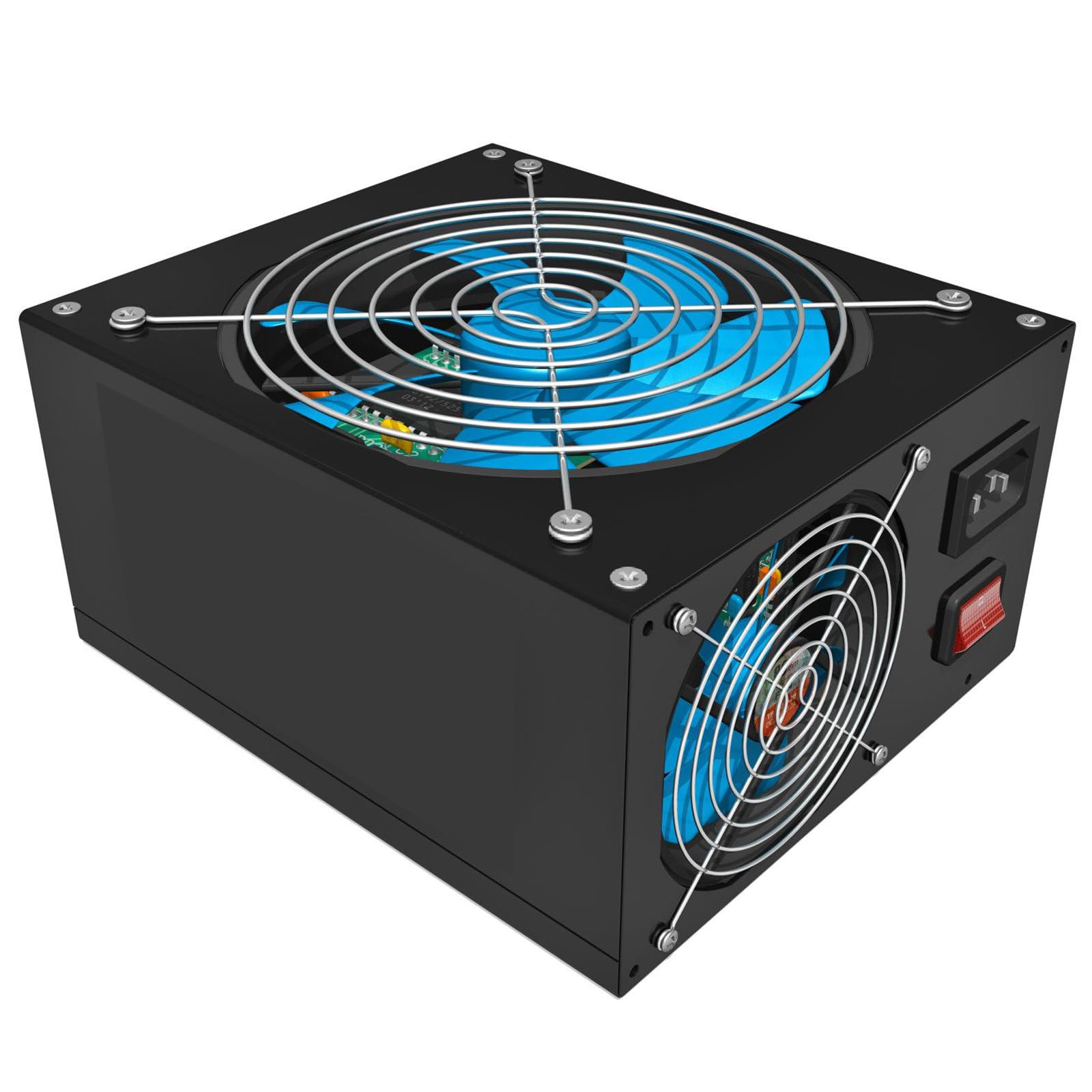 Ventola per alloggiamento da 120 mm, 220 V, con controllo della velocità, doppio cuscinetto a sfera, ventilazione axiale, silenziosa per PC, laptop, TV, radio, router
