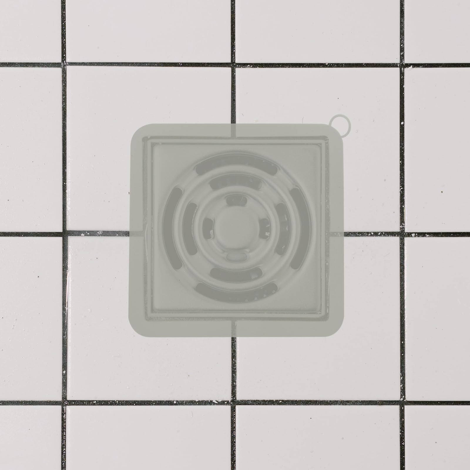2x Geruchsverschluss Für Dusche & Abfluss – Silikon-Abdeckung 15x15 Cm, Grau, Stoppt Unangenehme Gerüche
