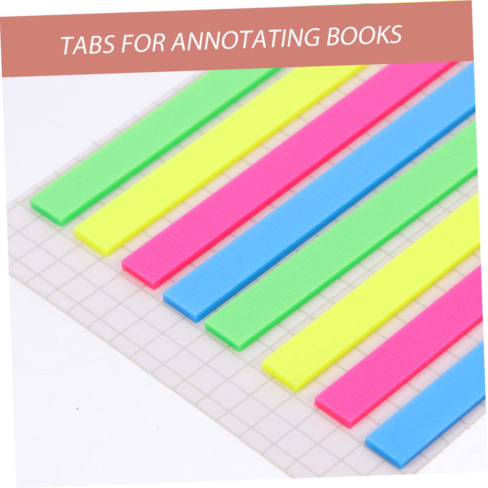 Operitacx 5piezas Marcadores De Páginas Adhesivos Transparentes De Libros Tiras De Notas Fluorescentes Para Anotar y Resaltar Suministros De Anotación Para Lectura y Estudio Infantil