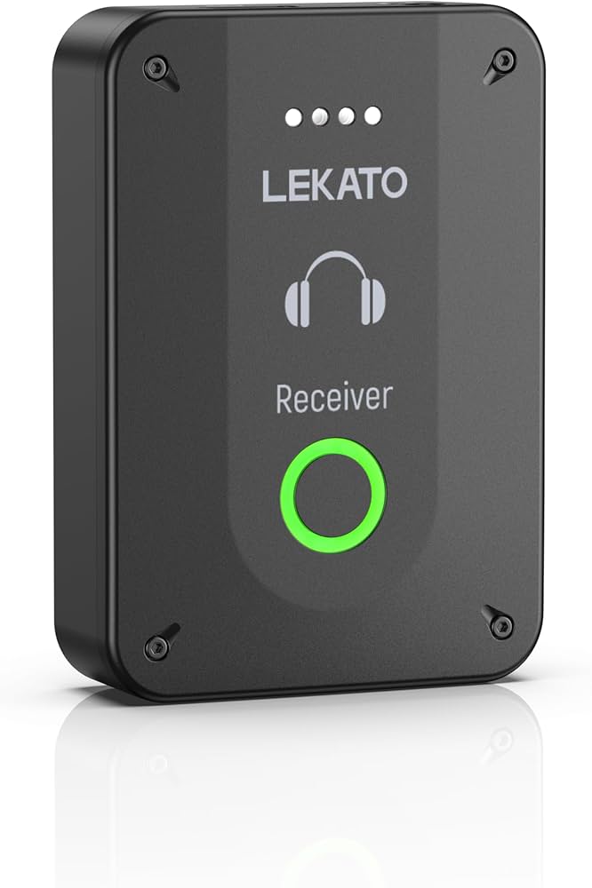 LEKATO ワイヤレスインイヤーモニター 送信機×1 受信機×3 セット LEKATO ワイヤレス インイヤーモニター システム セット 無線 2.4GHz