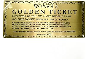 Enchanting Willy Wonka Golden Ticket: A Nostalgic Touch of Whimsy