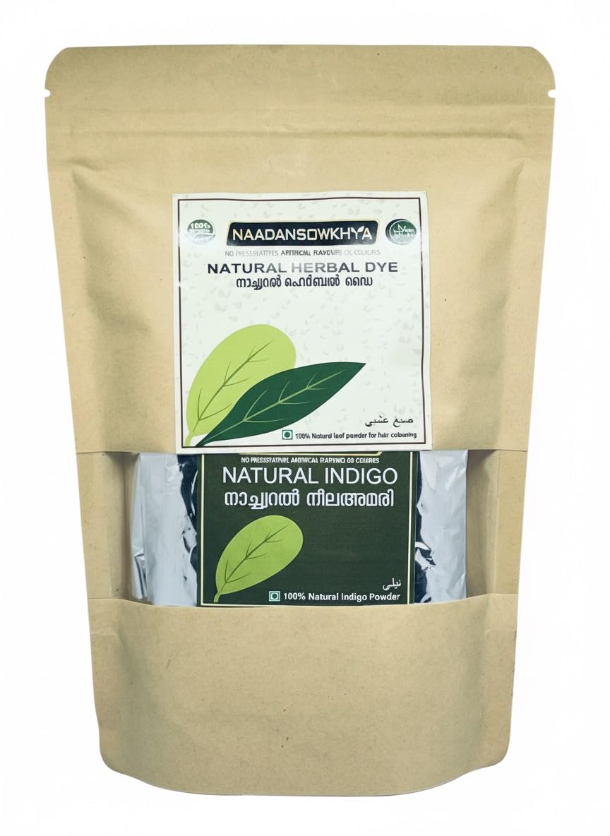 Sowkhya Natural Herbal Hair Dye - Pure Organic Dye Pack for Men and Women with Henna and Indigo Leaf Powder for Silky, Smooth, Nourishing and Shiny Black Hair (90 gm - Pack of 1)-picture-13