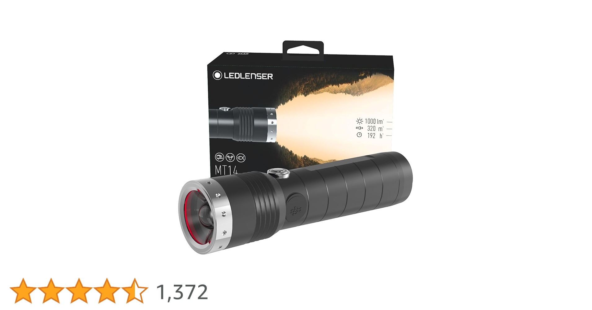 LEDLENSER T14 懐中電灯 屋外照射 LED LENSER T14 9814 単三電池4本使用 : アカリ