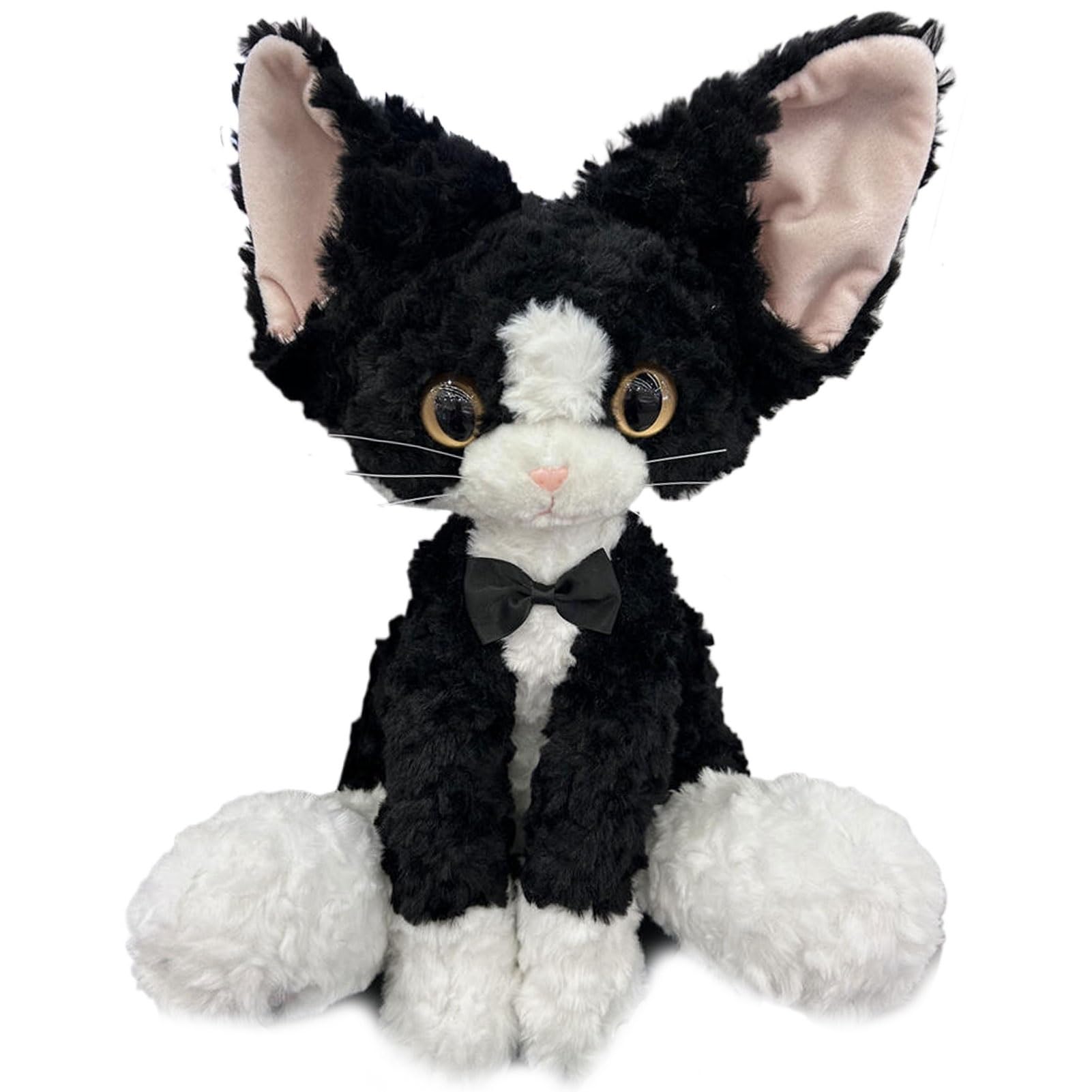 Devon Rex Cat Plush, Cute Kitten Knuffeldier Zacht Plushie Cadeau for