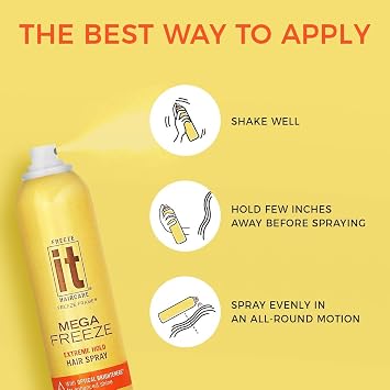 Freeze It, Mega Freeze Hair Spray, 10 Oz.