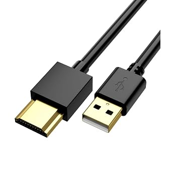 USB to HDMI Charger Cable Cord 0.5M USB to HDMI Adapter Cable for Mac iOS Windows 12/11/10/Vista/XP, HDTV, Satellite Box, Blu-Ray Player, etc