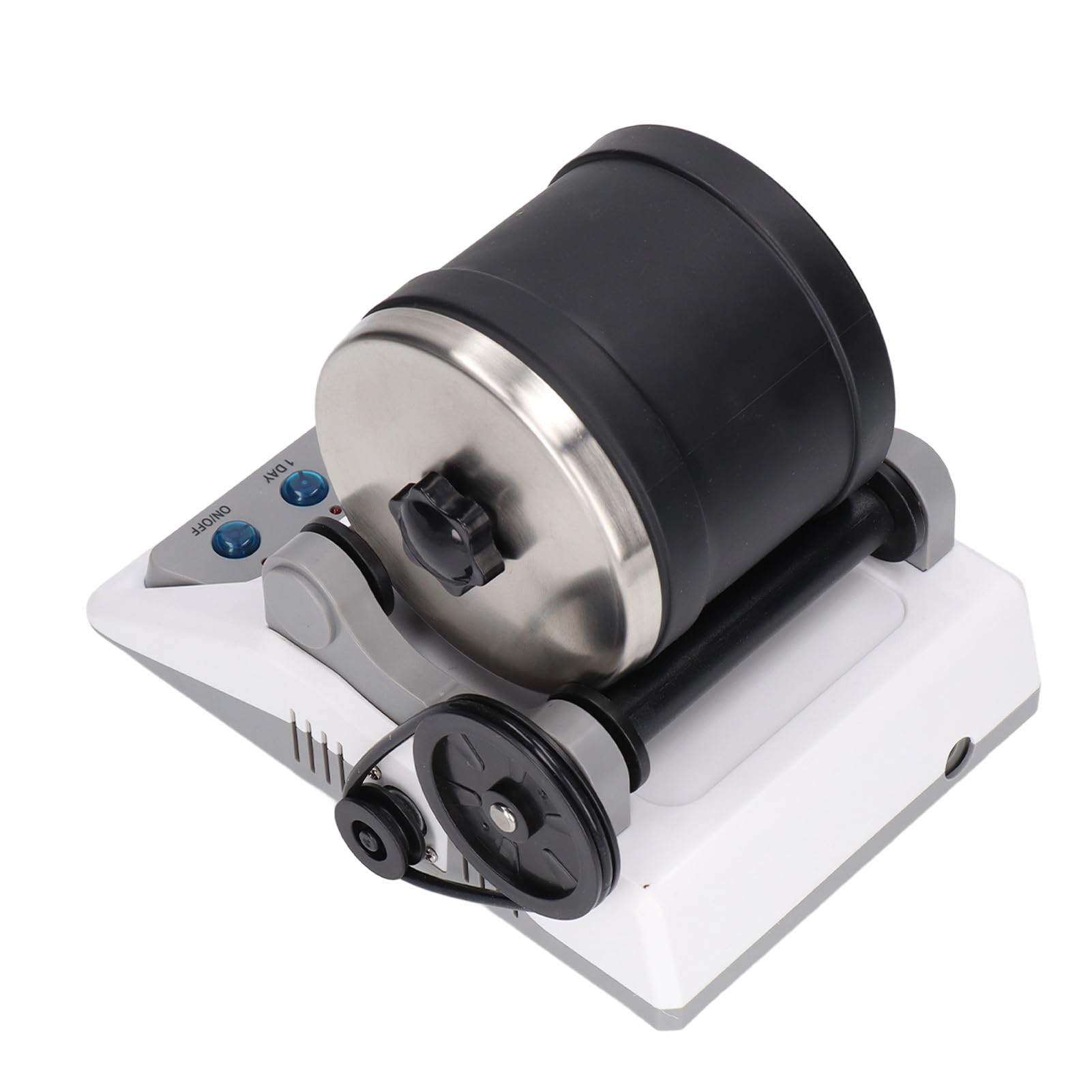 Rock Tumbler Kit DIY elektrisches Spielzeug mit groben Edelsteinen zum Polieren für Erwachsene und100‑240V, ABS, Metall Steintrommel Set, HS-403 (EU-Stecker 220 V)