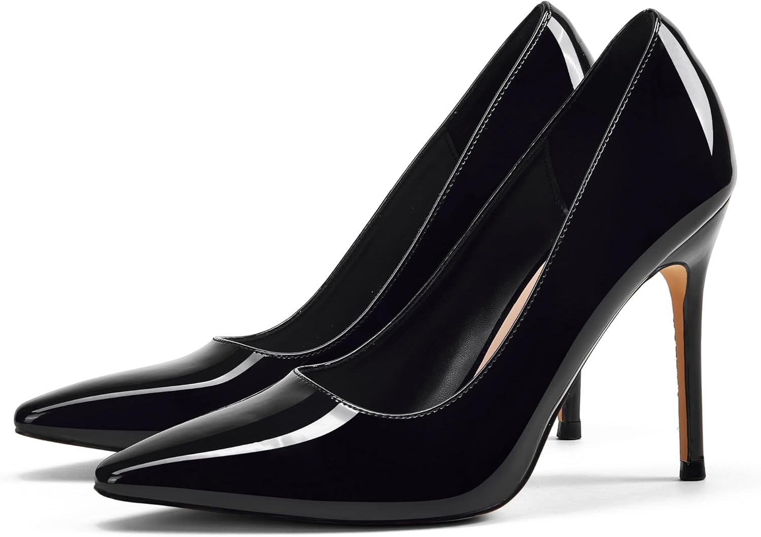 Elisabet Tang Women's High Heels Pumps Closed Pointed Toe Stiletto 4inch Heels Classic Office Special Dressy Wedding Pump Shoes - Image 5