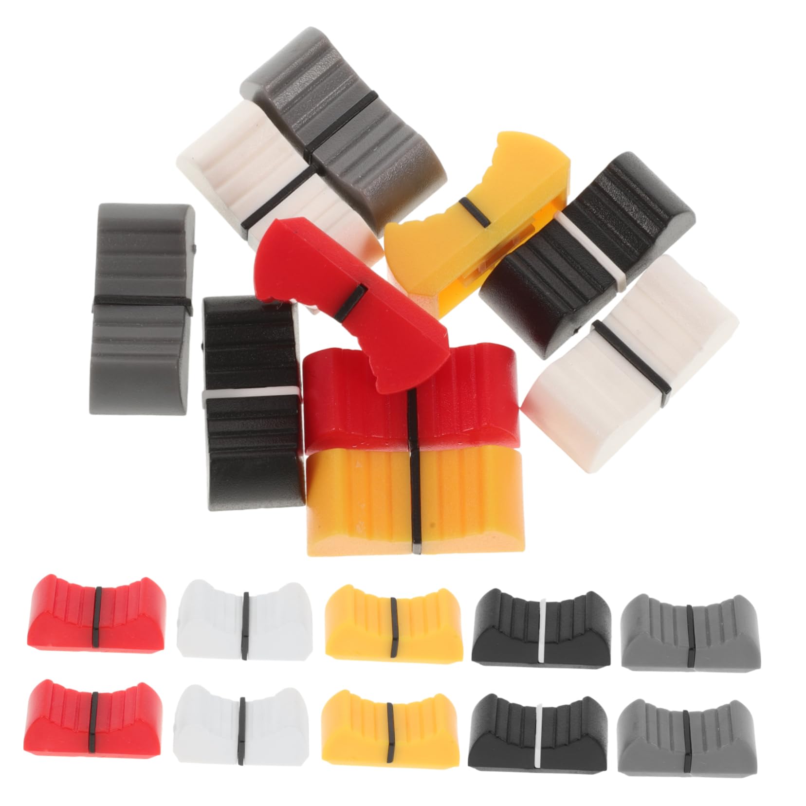 Toyvian 250pièces Caps De Remplacement Pour Glissières De Console De Mixage Accessoires De Panneau Sonore Pour Dj Et Équipement Audio