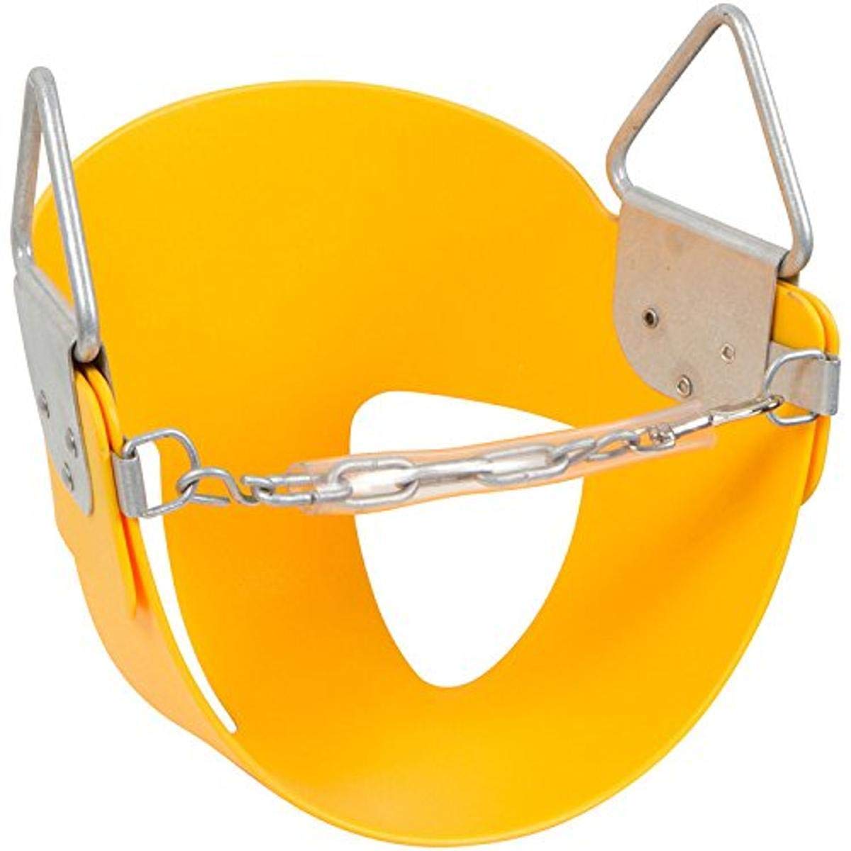 Swing Set Stuff Half Bucket Seat with SSS Logo Sticker, Yellow