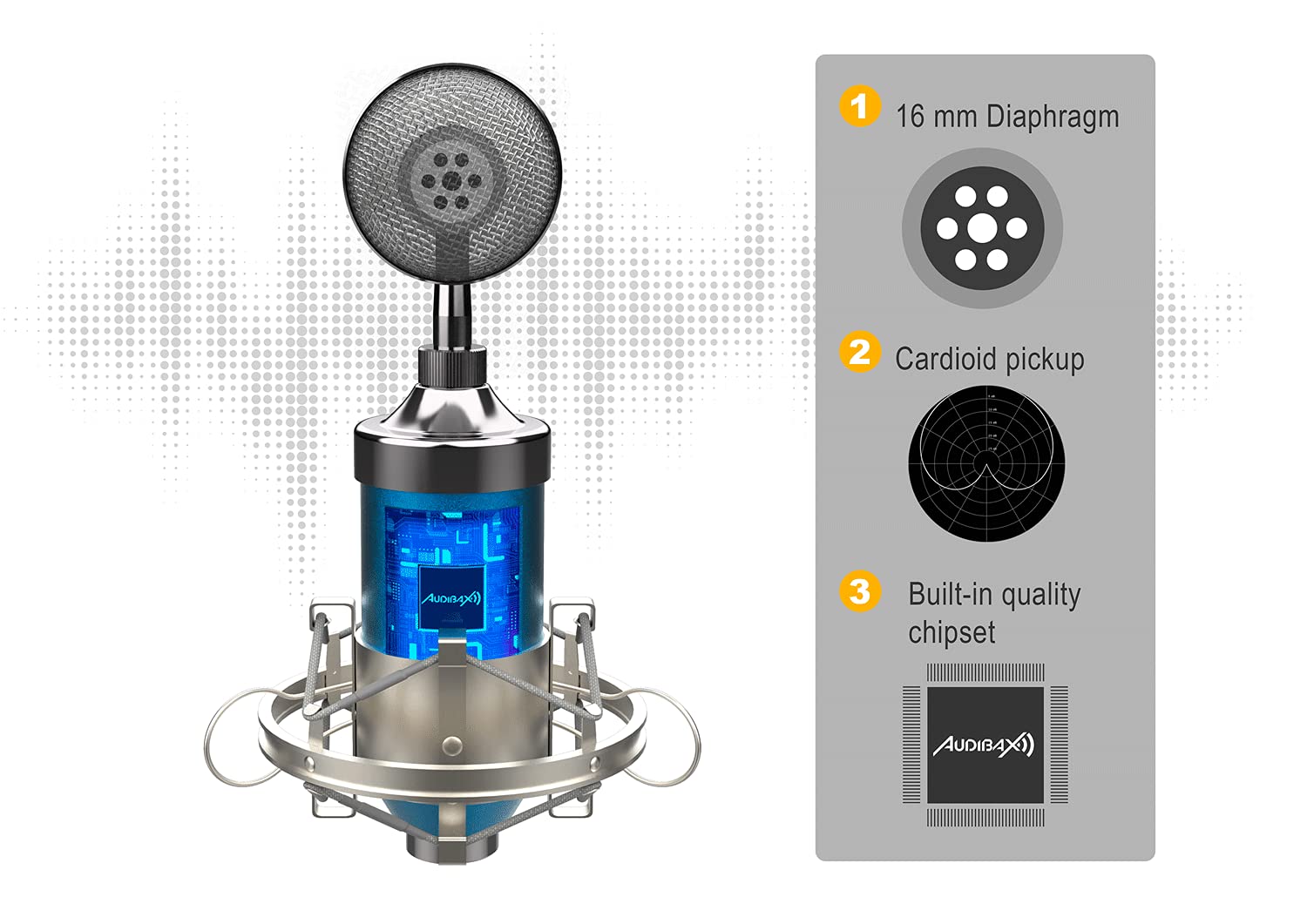 PreSonus AudioBox Ione Interface Audio + Micrófono Estudio Pro Blue Pack Dublín con Accesorios