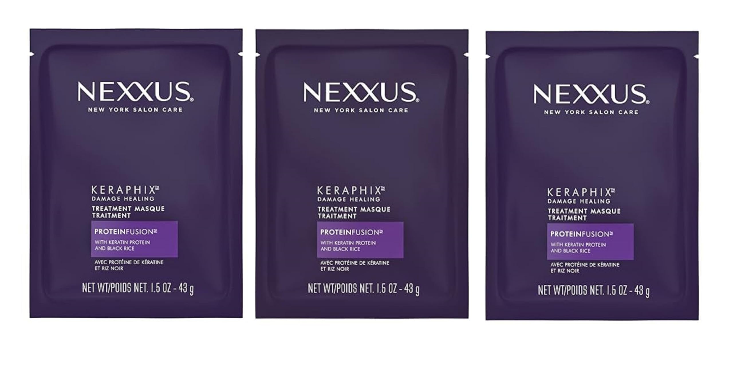 Nexxus Keraphix Second Step Severe Damage Hair Masque, 1.5 oz, Pack of 3
