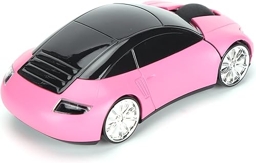 Miniatura 6 de Dpofirs Ratón inalámbrico en forma de coche, ratón para juegos con receptor USB, diseño ergonómico