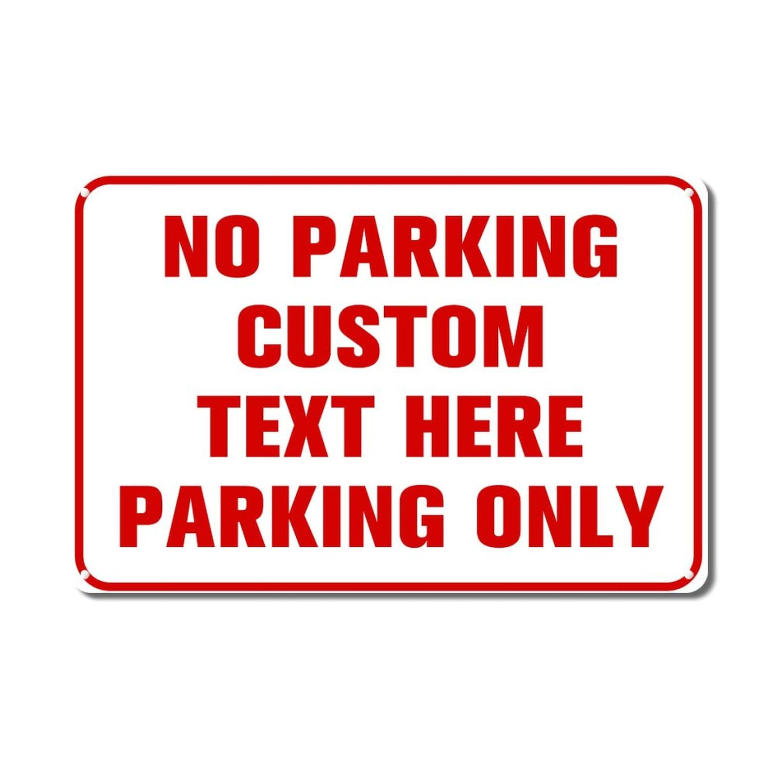 ENEDNATE Vintage Warning Metal Sign 8x12 Inch Custom Parking Only Retro Man Cave Street Aluminum Tin Metal Sign for Indoor Outdoor Garden Patio Yard Park Cafe Pub Public Farm Home Decor
