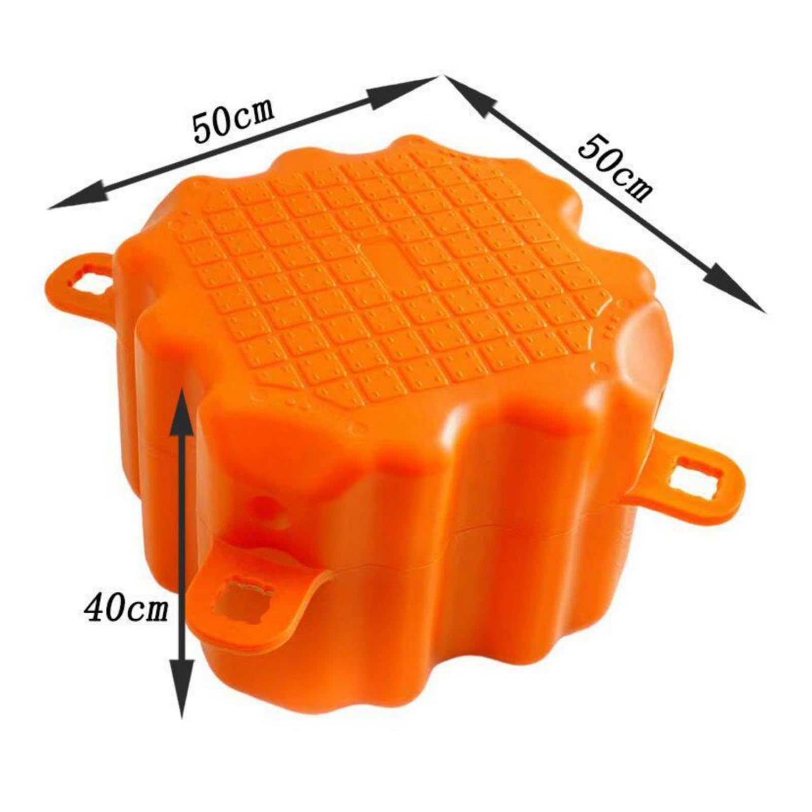 Molo Galleggiante Modulo Galleggiante Cubo Piattaforma Pontile in HDPE Struttura Modulabile con Attacchi Integrati Superficie Antiscivolo Durata