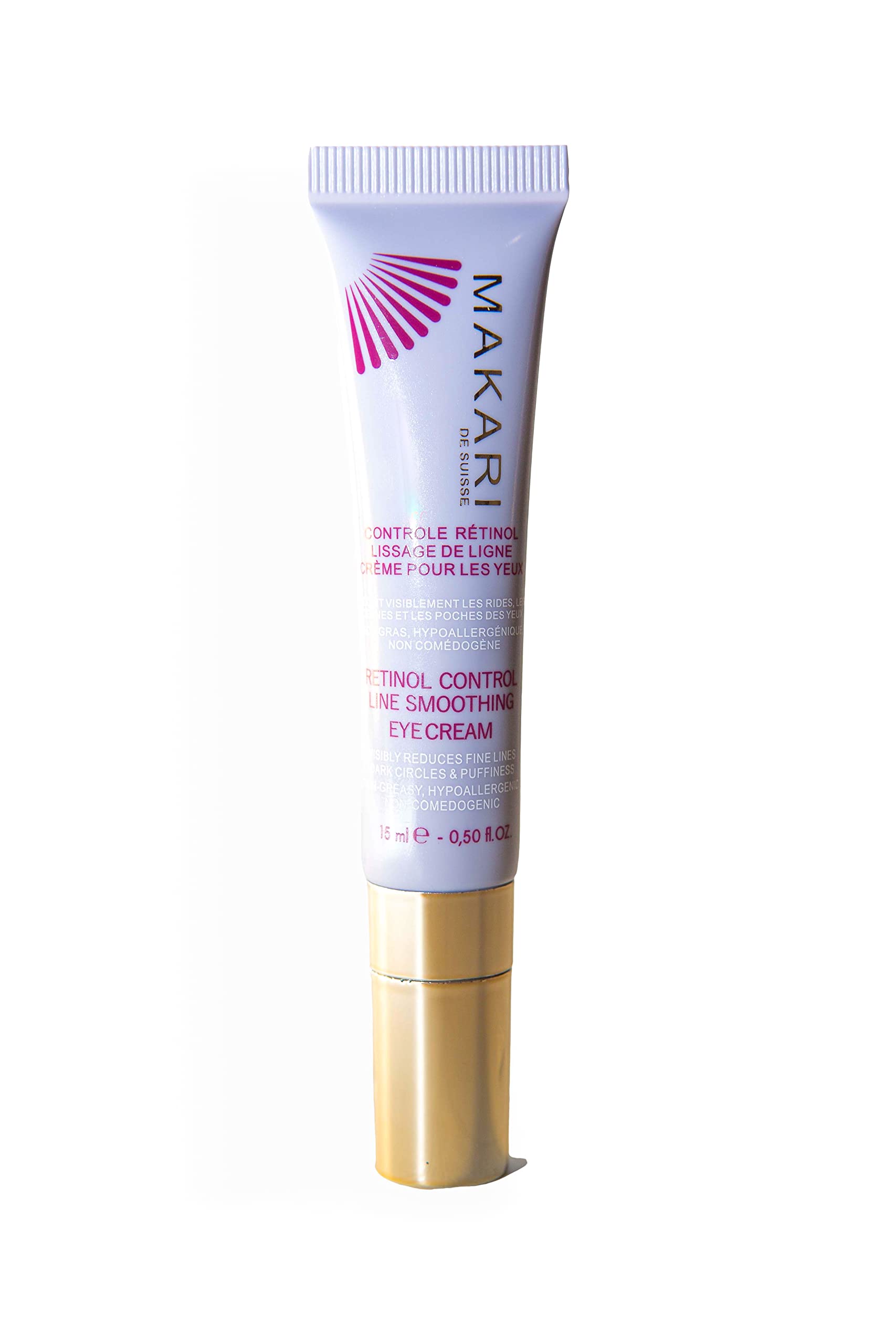 MAKARI Retinol Eye Cream - Collagen Boosting Formula for Fine Lines & Wrinkles | Rice Water, Soybean Seed Oil, Vitamin E | Reduce Puffiness, Firm Skin