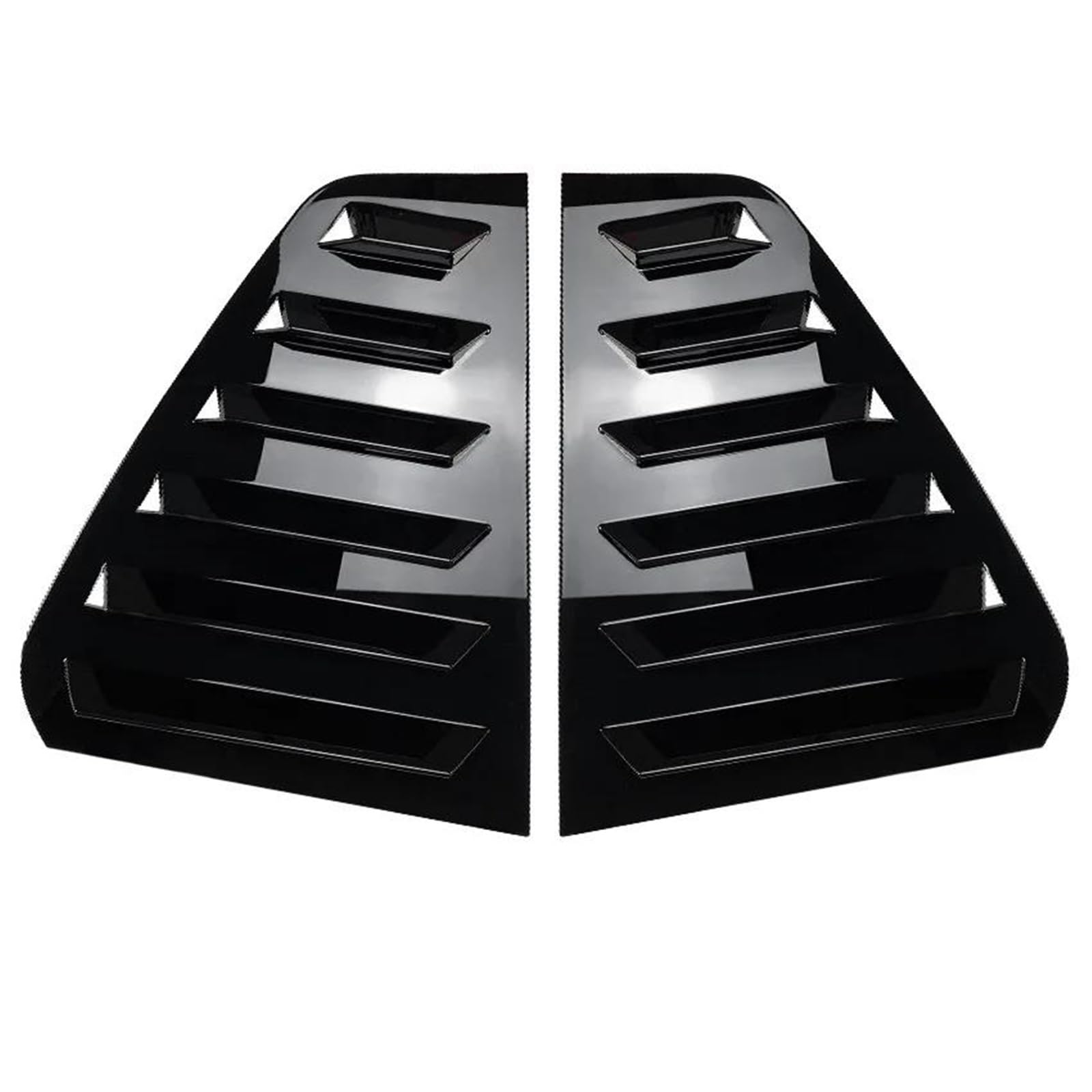 Car Rear Window Spoiler Tail Wing For VW For Golf For MK6 Hatchback For GTI R 2008-2013 Rear Side Window Trim Spoiler 1Pair Window Shutter Cover Louver Rear Window Side Splitter Wing(Glossy Black)