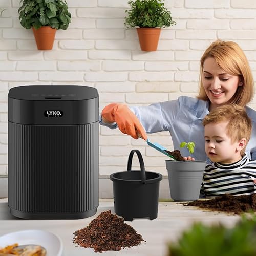 Miniatura 6 de Compostador eléctrico mejorado 2023 para cocina, compostador inteligente de encimera de 2.5 litros, sin olor, con lámpara UV y filtro de carbono