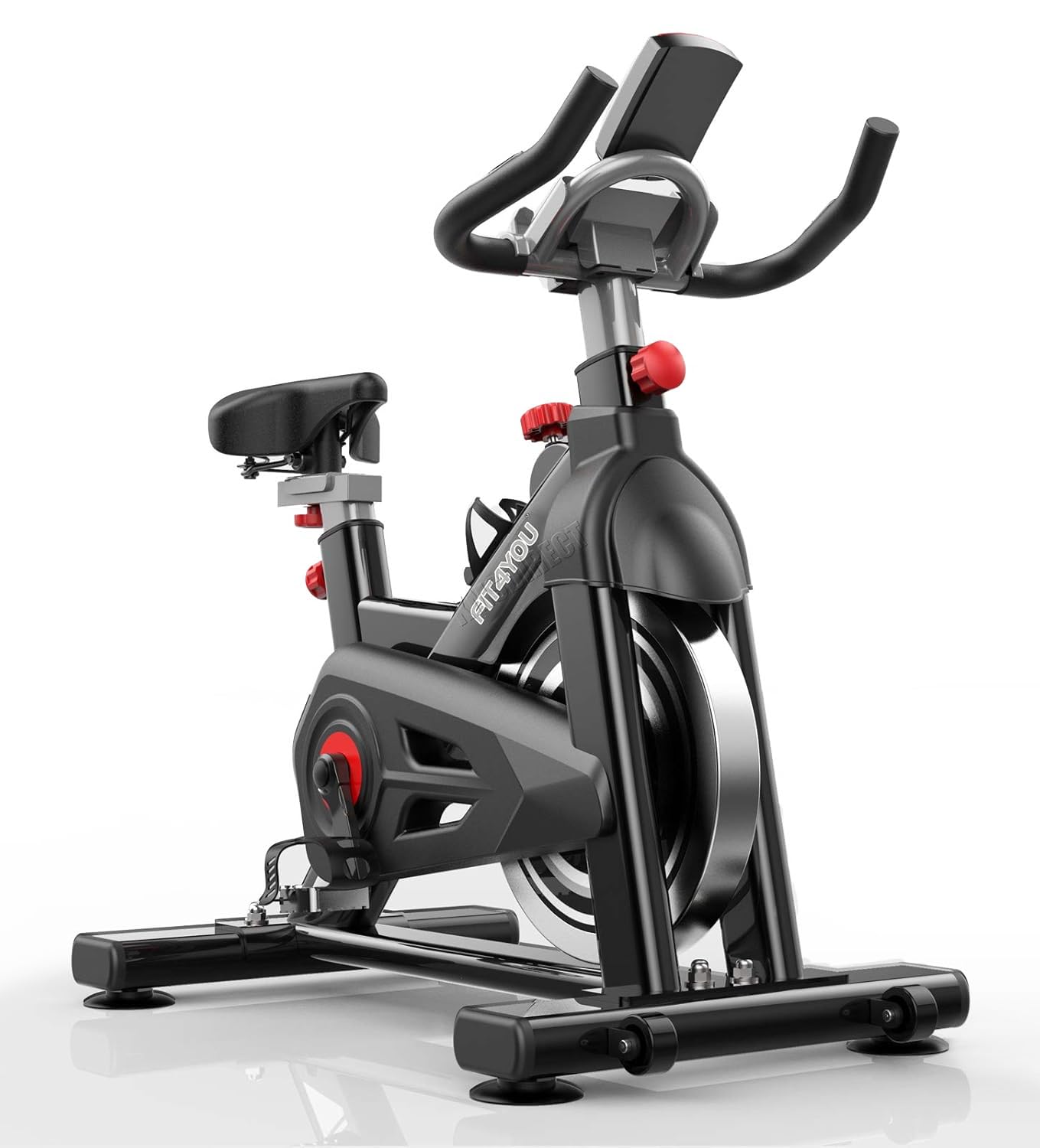 FIT4YOU Exercise Bike Indoor Cycling Home Gym Workout Cardio Fitness Adjustable Resistance LCD Monitor FH-EB07