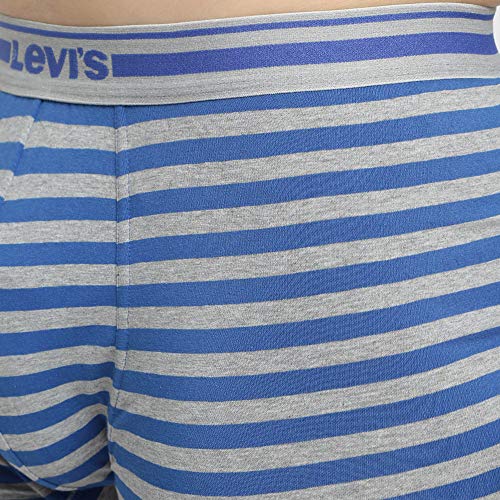 Image of Levi's 006 Classic Trunk for Men | Cotton Stretch Fabric | Striped Men's Underwear | Anti-Roll Waistband | Mid-Length Fit | Extra Supportive Gusset | No Ride-Up Leg | Durable | Tagless | Pack of 1