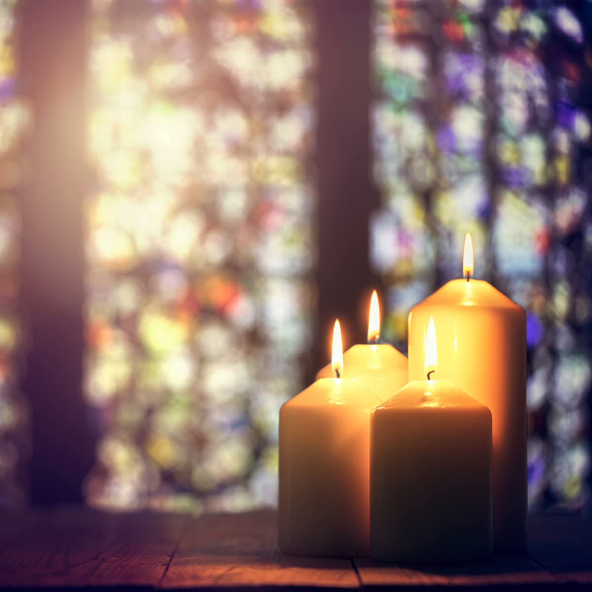 MISSYO Ivory Tapered Pillar Candles, 3 x 4 Inches Unscented Candle Bulk for Home Restaurant Weddings Church - 6 Packs