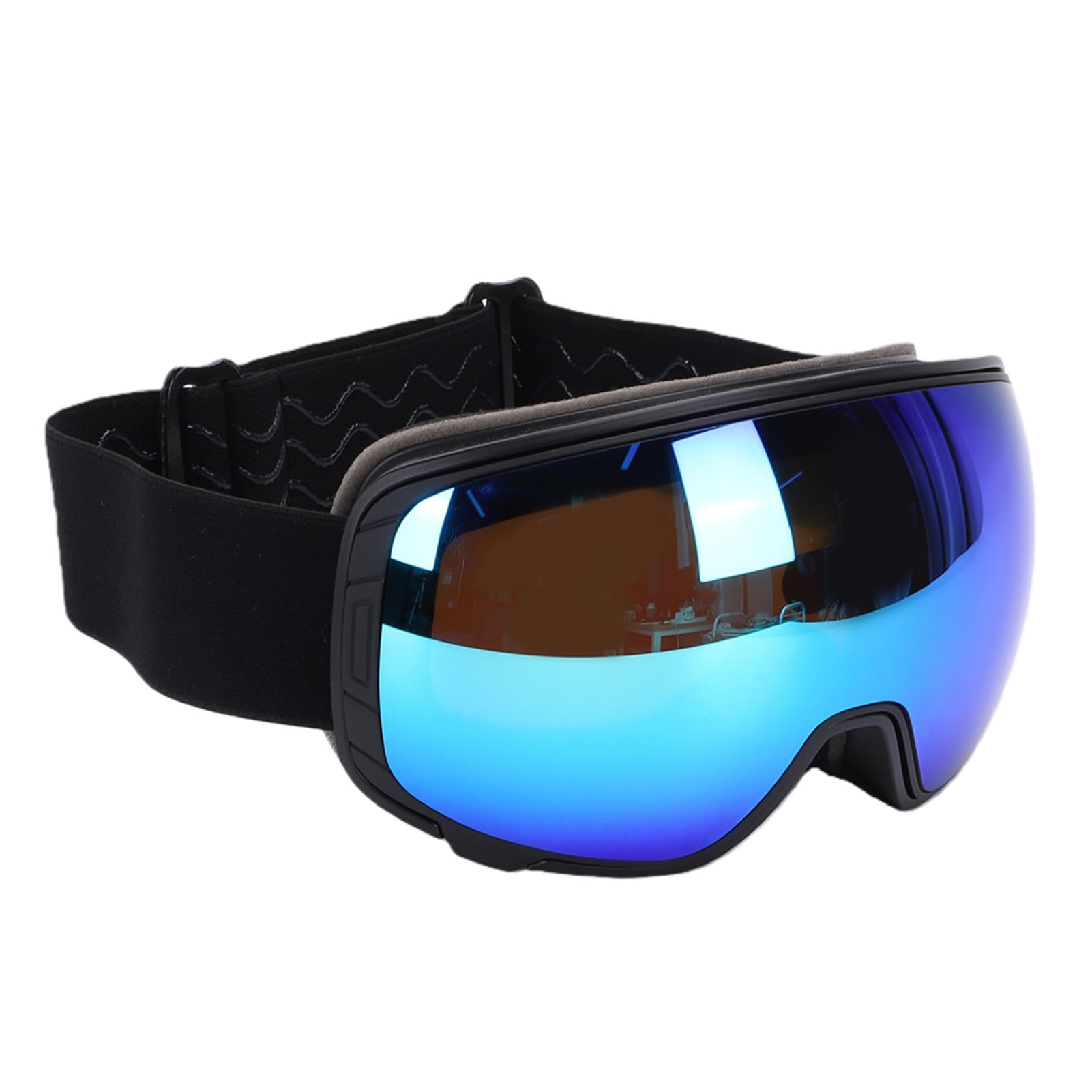 Keenso Lunettes de Ski Anti-buée pour Adultes | Lentille PC, Revêtement Hydrophile, Flux D'air, Mousse Souple, pour Ski, Snowboard, Motoneige