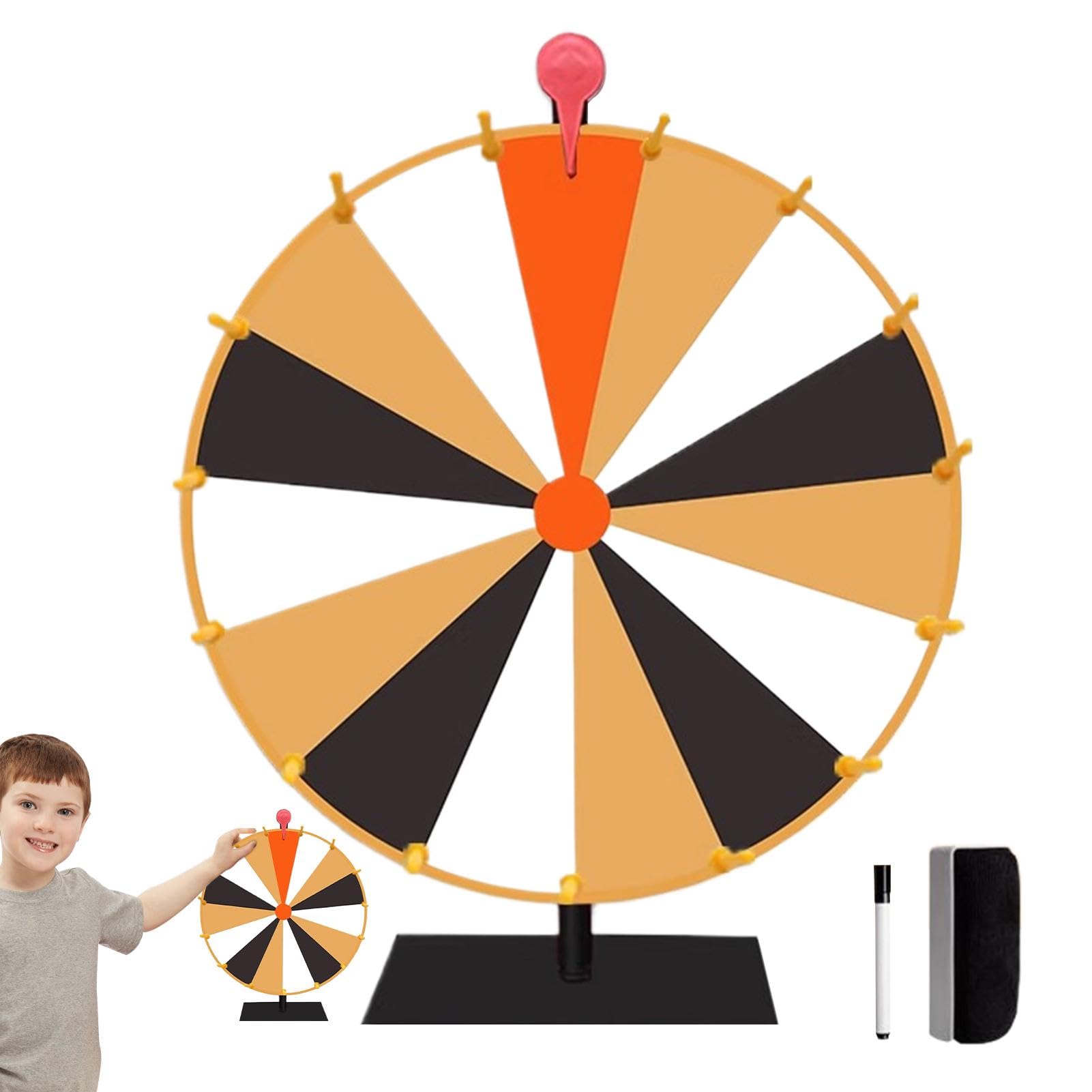 Generisch Rueda de premios de, Rueda de premios Spinner - Rueda de Ruleta Colorida para premios | 10/15 Ranuras Mesa Spinner Ruleta Rueda para Carnaval, ferias, Ganar Juegos de la Suerte