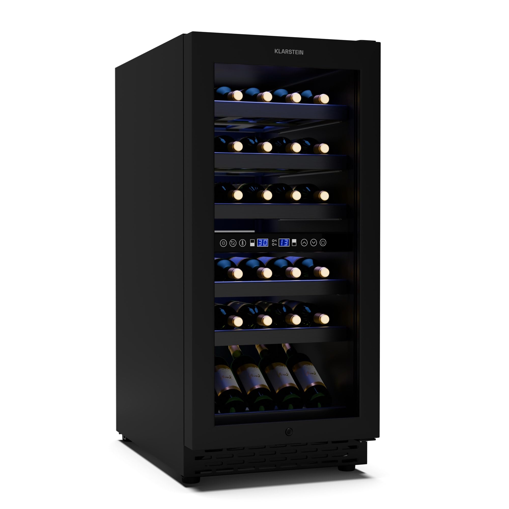 KLARSTEIN Vinoteca, Nevera para Vinos con 1 Zona de Refrigeración, Botellero Puerta Cristal para Vino, Proseco, Expositor Interior y Exterior, Panel Táctil, 20 L., Vinoteca Capacidad 7 Botellas — view 25