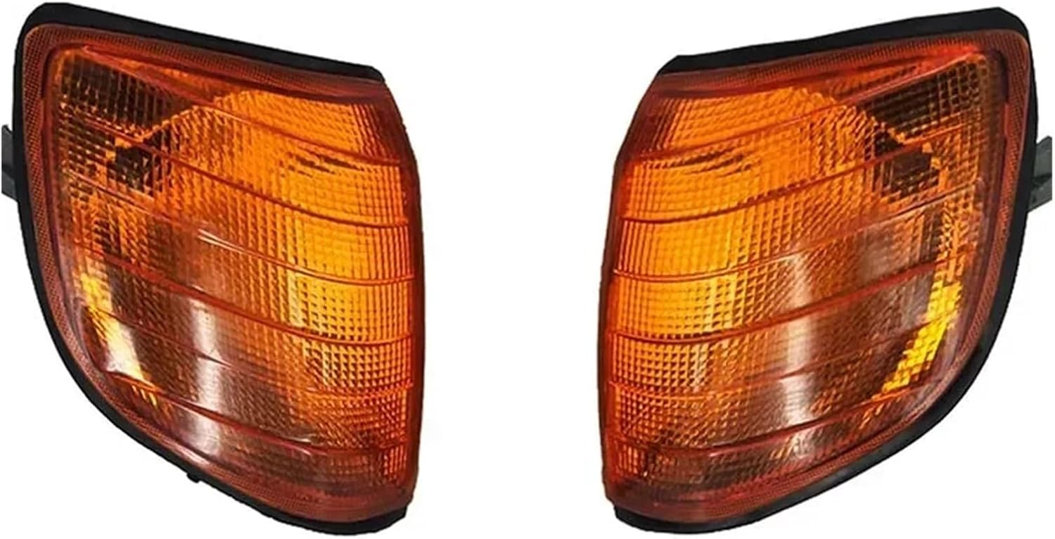 Front Turn Signal Corner Light Lamp Compatible with Mercedes-Benz W140 S280 S300 S320 S500 S6001991 1992 1992 1993 1994-1998(Left Yellow)