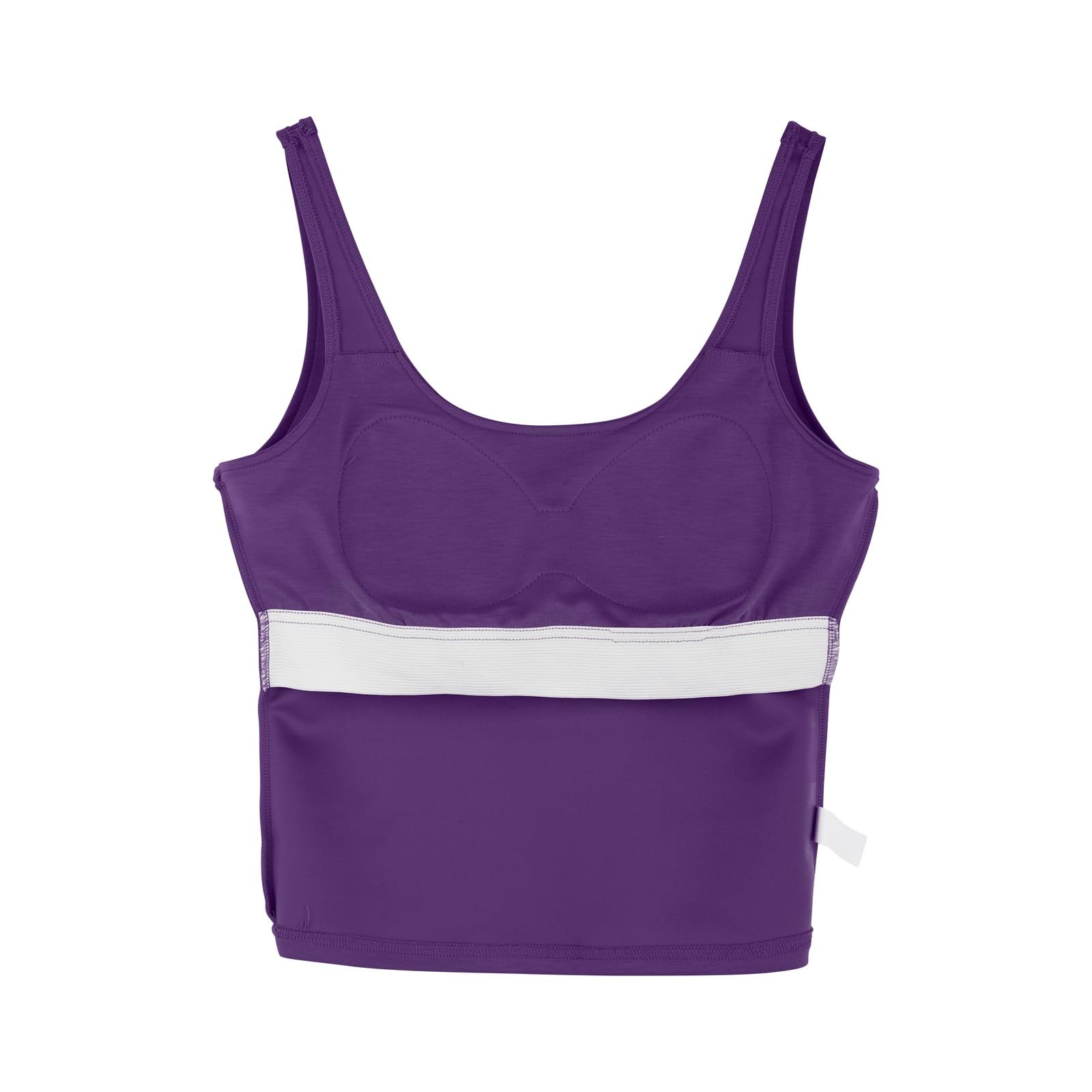 Camisola Tops para Mujer UK Soporte Levantamiento Algodón Sujetador Incorporado Cuello Cuadrado Chaleco Cami Correa Luz Agregar Acolchado Sin Mangas Tiras Yoga Ajuste Seco Moda Casual Gimnasio