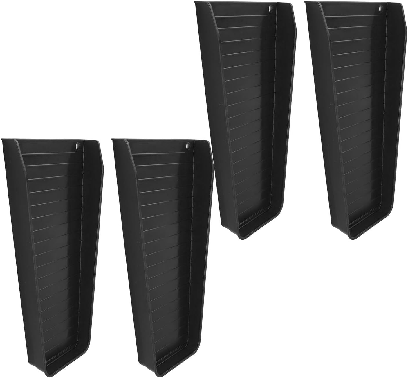 Alomejor Rain Gutter Downspout Block Extender Set with Fixable Design for House Foundation Protection, Plastic Material (Black)