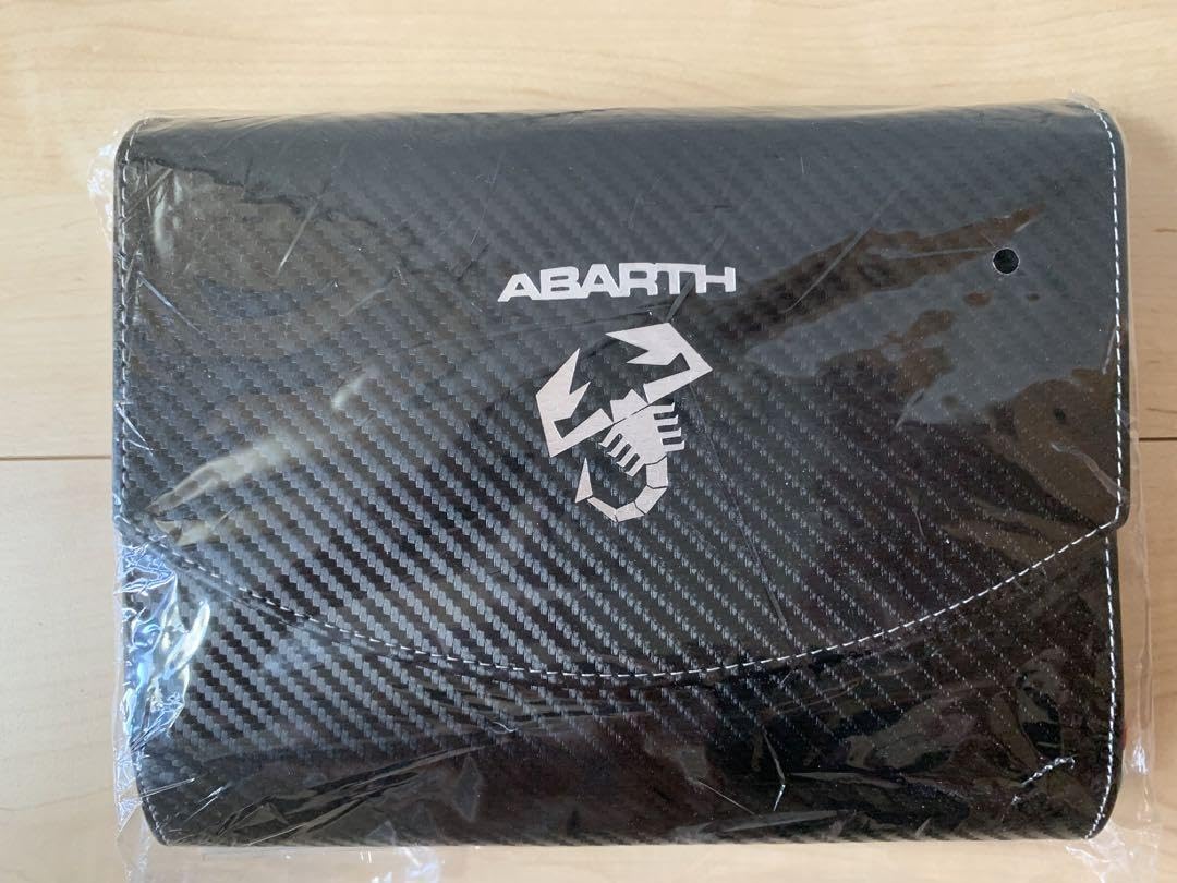 Amazon.co.jp: 純正品 ABARTH アバルト 純正 カーボン柄 車検証入れ 