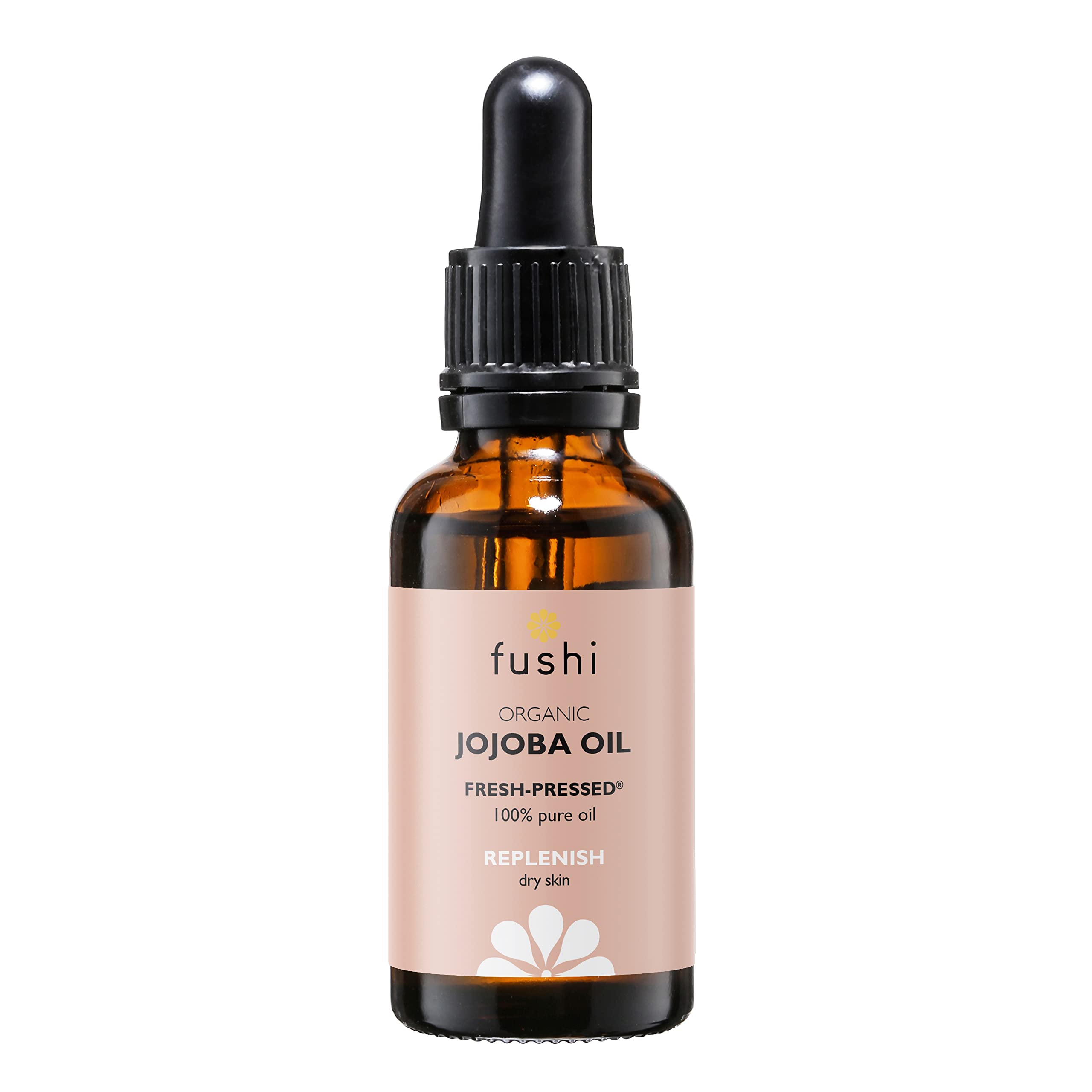 Fushi Organic Jojoba Oil 30 ml | Fresh-Pressed & 100% Pure Replenishing Oil for