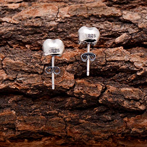 925 Sterling Silver Creepy Hummingbird Skull Earrings Bird Studs For Women #TOP2