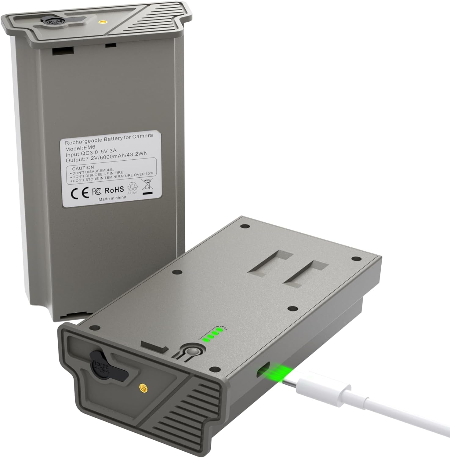 2 Pack Hunting Camera Rechargeable Batteries Pack 6000mAh Compatible with Reveal X, XB, SK, X Pro, Pro 3.0, X Gen 2.0, X Gen 3.0