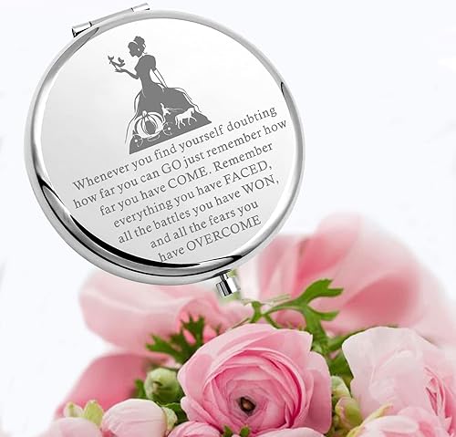 Miniatura 5 de Lywjyb Birdgot Espejo de maquillaje inspirado en la película, espejo de maquillaje compacto inspirador para ella