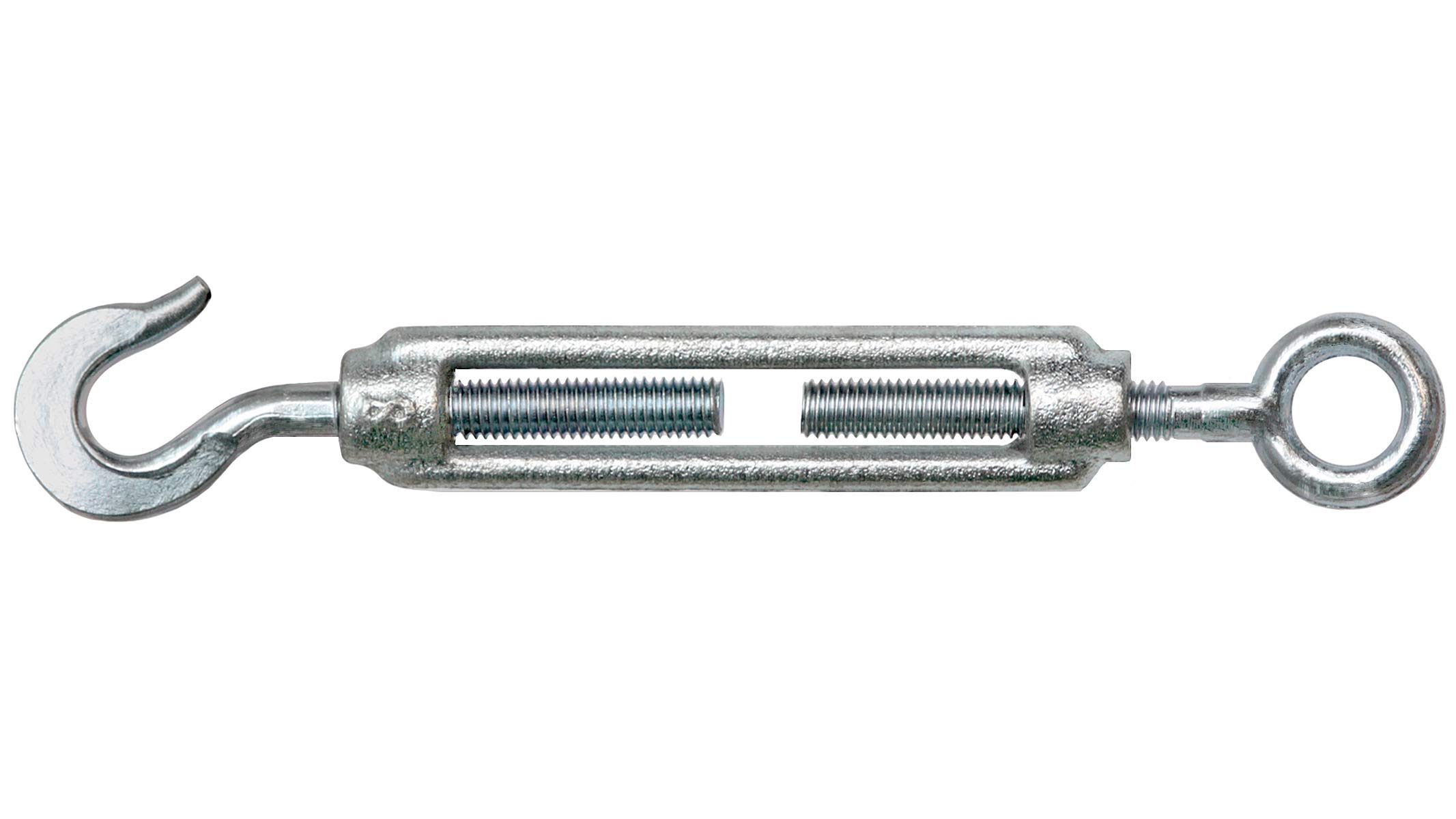 KeyMet GmbH Cable tensioner turnbuckle tension screw wire tensioner galvanised M8 eyelet + hook.