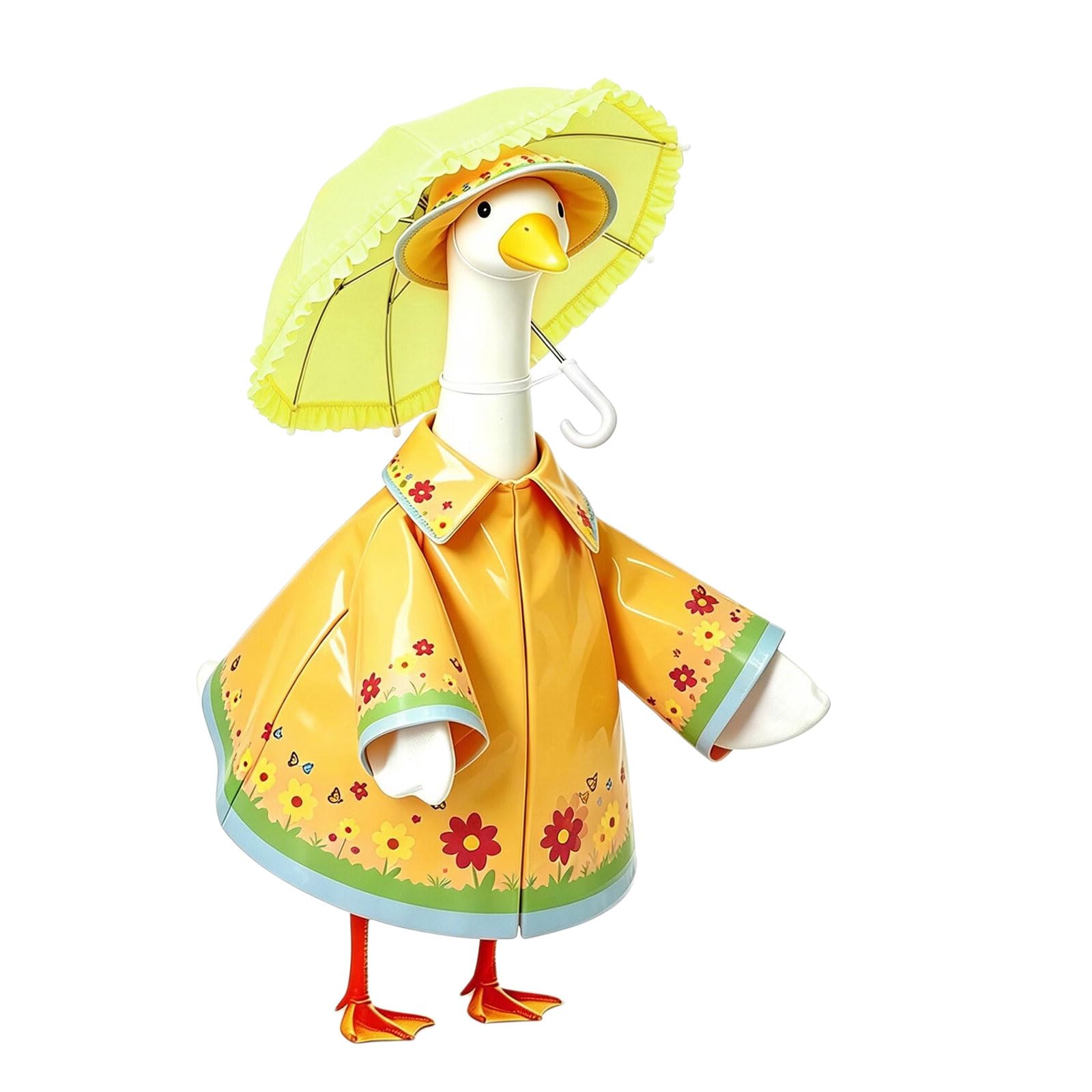 Piceioep Waterproof Backyard Fowl Attire Geese Rain Suit Protect Porch Decoration From Harsh Climate for 23 Inch Figurine Waterproof Fowl Attire