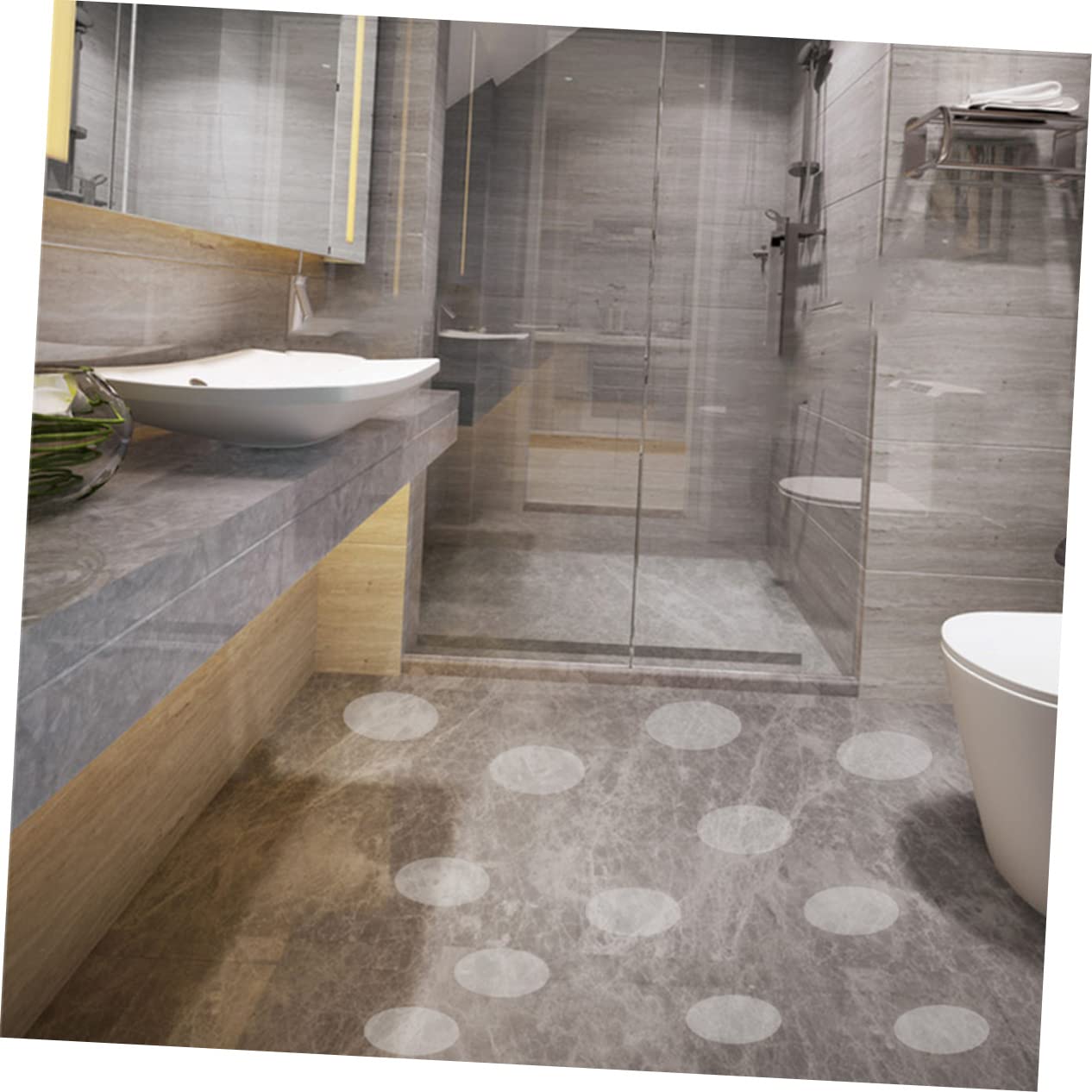 WOONEKY 72piezas Pegatinas Antideslizantes De Peva Seguridad para Bañera y Ducha Accesorios Fáciles De Instalar Adherencia