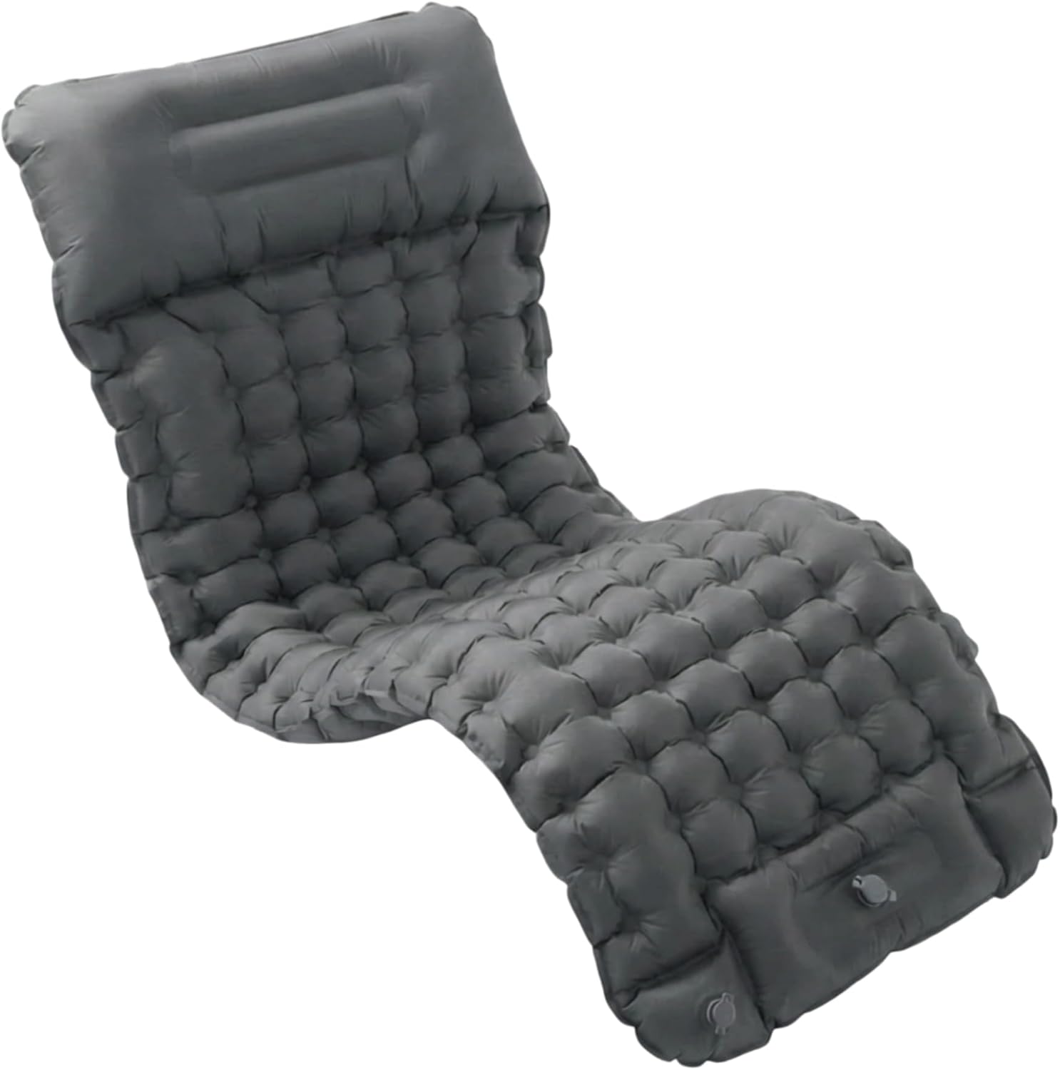 Inflatable Sleeping Pad with Pillow, Build in Foot Pump, Ultimate for Camping, Hiking, Airpad, Carry Bag, Repair Kit, Compact & Lightweight Camping Air Mattress (Sage Green)