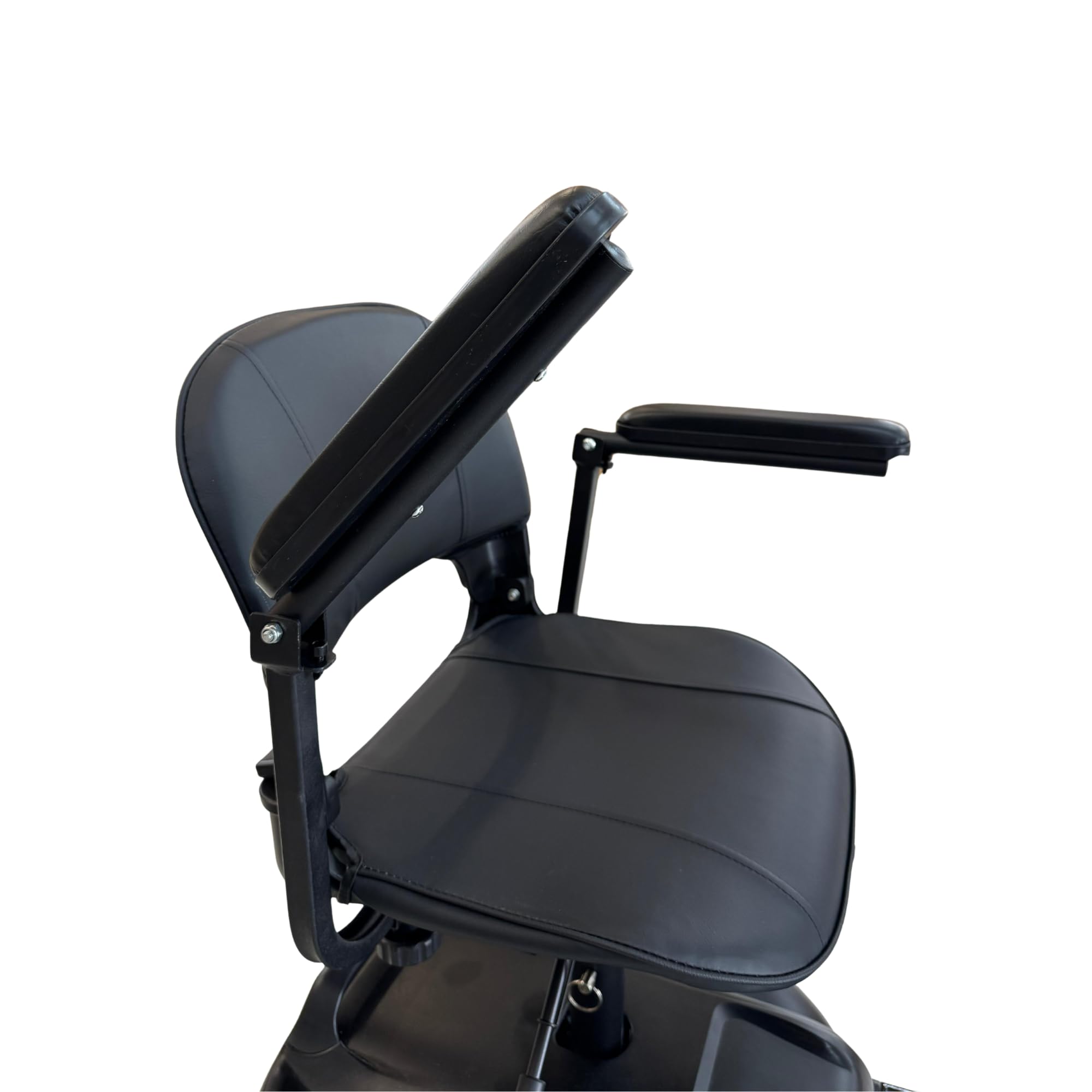 Scooter Elettrico per Disabili e Anziani Pieghevole per Persone con Mobilità Ridotta, Sedile Girevole 360°, Braccioli Ribaltabili, Cestino, Dotato di Presa di Ricarica, Dispositivo Medico Classe 1