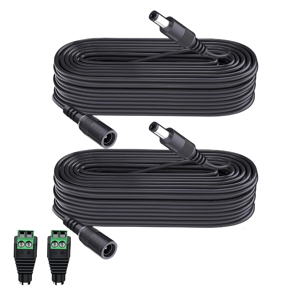 Câble Extension DC 10m - 2 Pack - Pour Caméras TP-Link, Reolink, Bandes LED