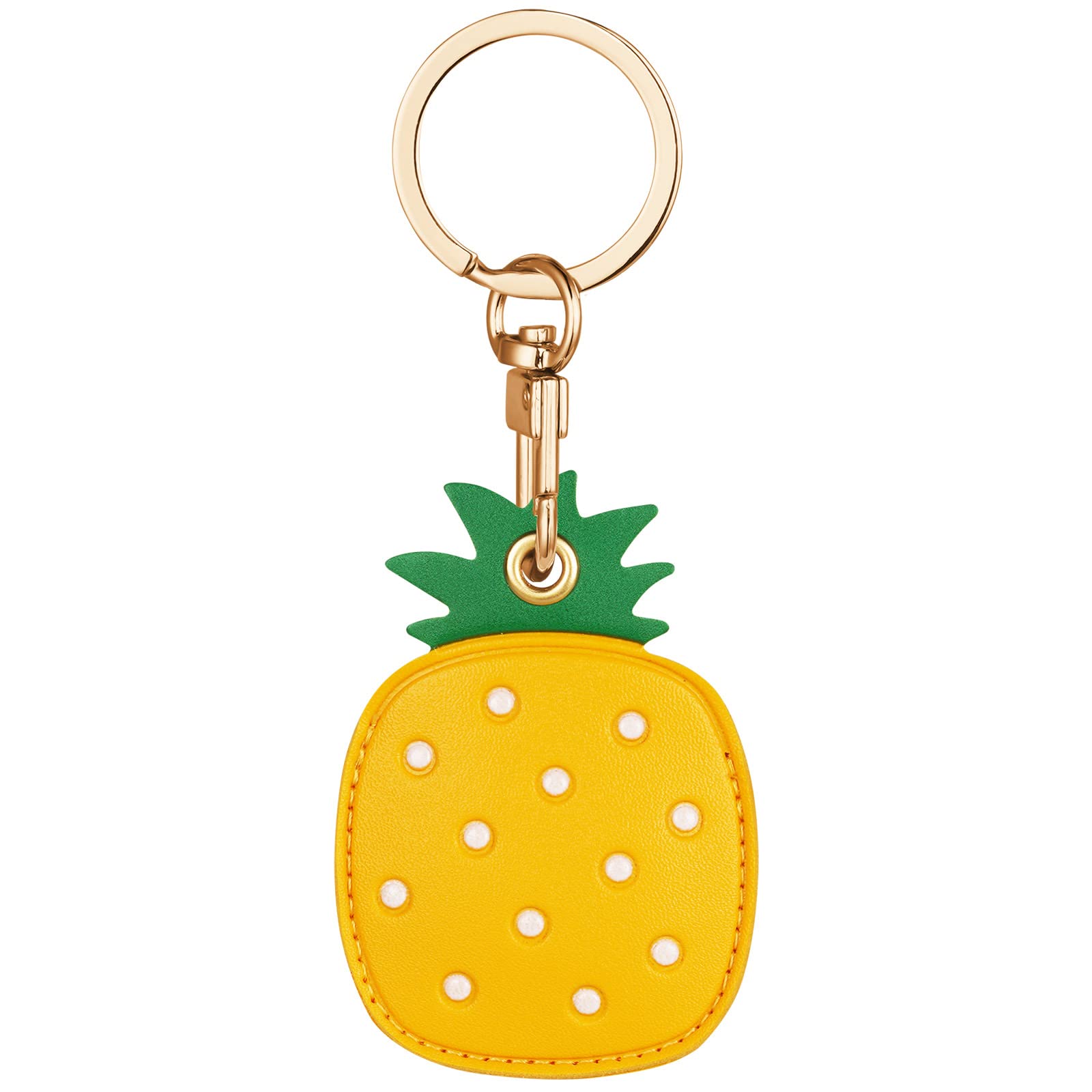 AXFEE 360° Protective Case for Air-Tag, Cartoon Leather Air Tag Keyring Case For Apple Air-tag Holder, Holder Case for Air-Tags, Air tag Holder Protective case, Decorations for Key, Bag, Pet Collar — view 19