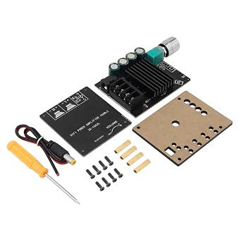 Mini Bluetooth Amplifier Board, ZK-1002L 100W+100W 2 Channel BT 5.0 Stereo Audio Receiver Amplifier Board Digital Module Amp for Home Passive Speakers