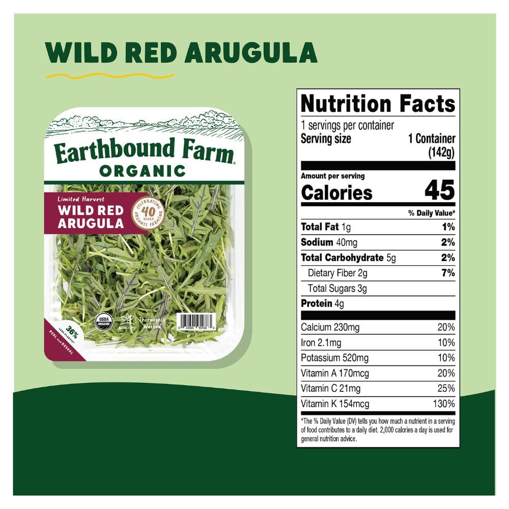 EARTHBOUND FARM Organic Wild Red Arugula 4 OZ — view 2