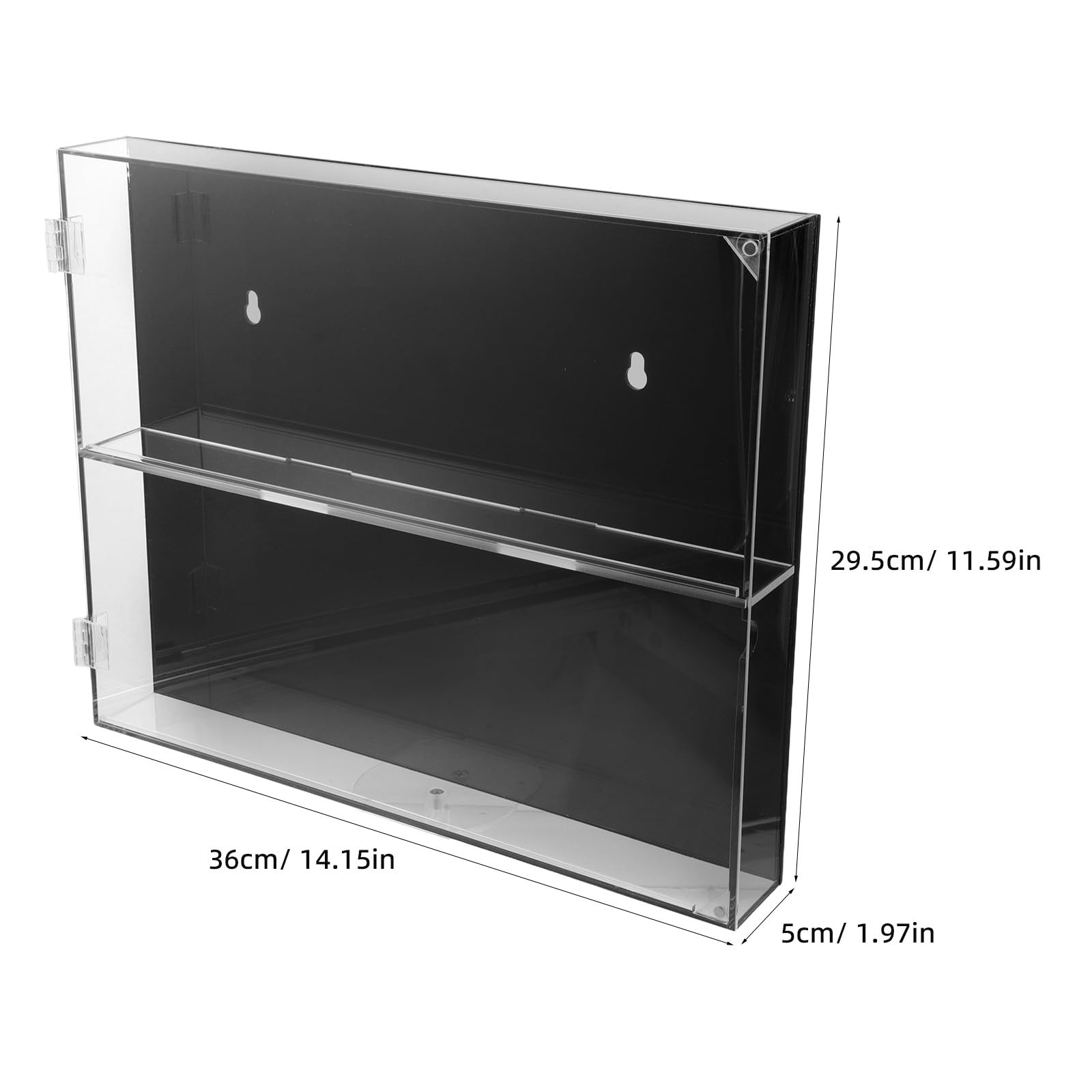 YARNOW Vitrina expositora de Tarjetas con protección UV, para Montaje en Pared, de acrílico Transparente, para Tarjetas coleccionables de fútbol, ​​béisbol, Baloncesto, Hockey y cómics.