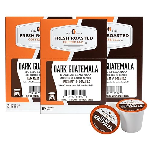 Miniatura 23 de Fresh Roasted Coffee, Tostado italiano, oscuro, 96 cápsulas para cafeteras K Cup