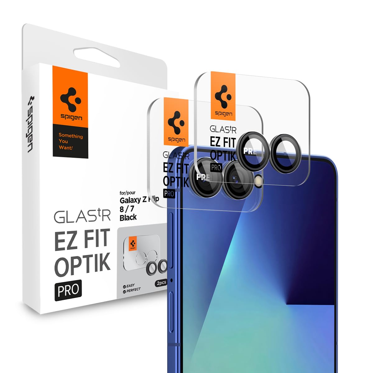 Amazon.co.jp: Spigen Galaxy Z Flip8 / Z Flip7 カメラ保護フィルム 2