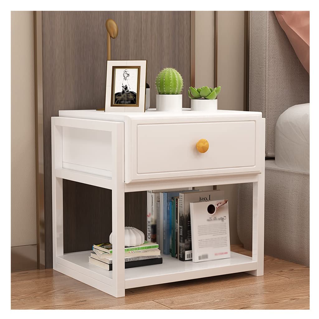 BHGFYXBS Bedside Cabinets Bedside Table Family Sofa Bedside Table Modern Bedside Cabinet Simple Storage Rack Bed Side Tables,B