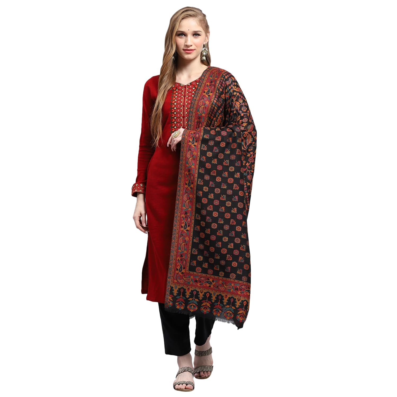 monte carlo Womens Self design Shawl (224SHW7021)-picture-52